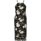 River Island Womens Floral Ladder Lace Cami Slip Midi Dress