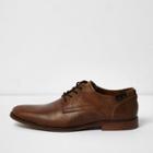 River Island Mens Brown Leather Smart Shoes