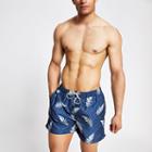 River Island Mens Selected Homme Printed Swim Trunks