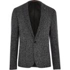 River Island Mens Textured Skinny Fit Suit Jacket