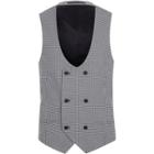 River Island Mens Gingham Suit Waistcoat