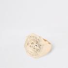River Island Womens Gold Tone Hexagon Coin Ring