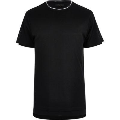 River Island Mens Longline Mesh T-shirt