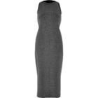 River Island Womens Silver Sparkly Knit Bodycon Dress