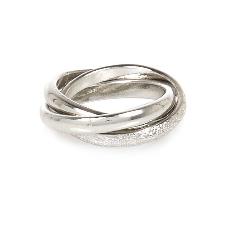 River Island Womens Silver Tone Twisted Midi Ring