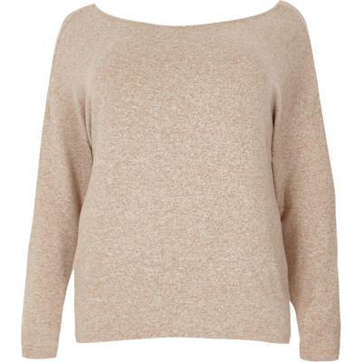 River Island Womens Plus Twist Back Jumper