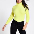 River Island Womens Roll Neck Fluffy Cropped Jumper