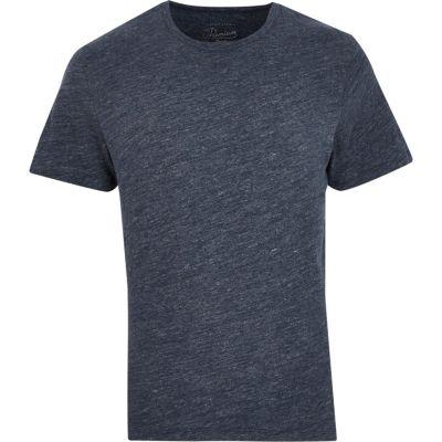 River Island Mensnavy Jack & Jones Premium Crew Neck T-shirt