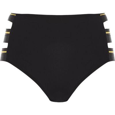 River Island Womens Sports Strappy High Rise Bikini Bottoms