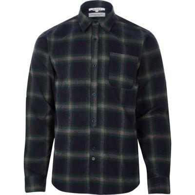 Mens Bellfield Long Sleeve Check Shirt