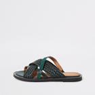 River Island Womens Woven Strap Flat Mules
