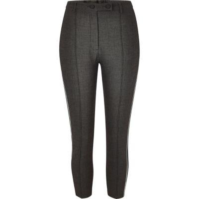 River Island Womens Petite Ponte Tape Side Skinny Pants
