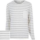 River Island Mens Stripe Marl Lightweight Pocket Sweater