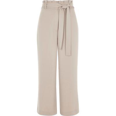 River Island Womens High Waisted Belted Culottes