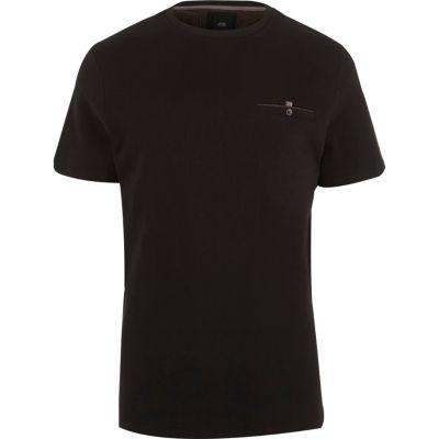 River Island Mens Pocket Slim Fit Crew Neck T-shirt