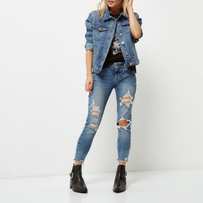 River Island Womens Petite Cropped Alannah Skinny Jeans
