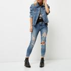 River Island Womens Petite Cropped Alannah Skinny Jeans