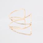 River Island Womens Gold Colour Diamante Cuff Bracelet