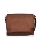 River Island Mensbrown Flapover Shoulder Bag