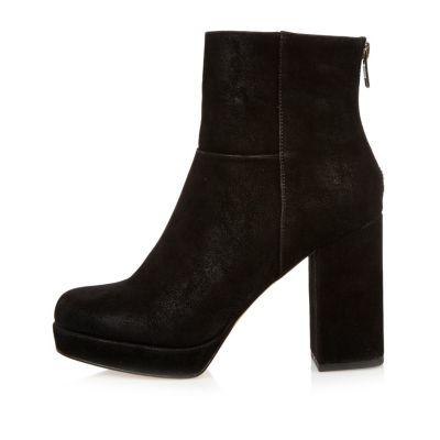 River Island Womens Textured Platform Boots