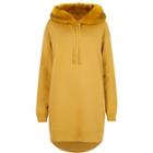 River Island Womens Faux Fur Hood Longline Hoodie