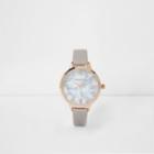 River Island Womens Round Marble Face Watch