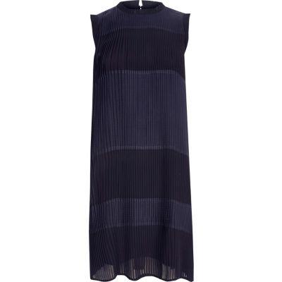 River Island Womens Sleeveless Pleated Swing Dress