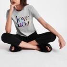 River Island Womens 'love More' Foil Print T-shirt
