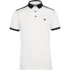 River Island Mens White Short Sleeve Muscle Fit Polo Shirt