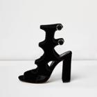 River Island Womens Cut-out Block Heel Sandals