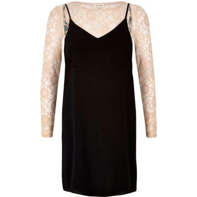 River Island Womens Lace Top Slip Dress