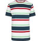 River Island Mens Only And Sons White Multi Stripe T-shirt
