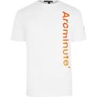 River Island Mens Arcminute White Logo T-shirt