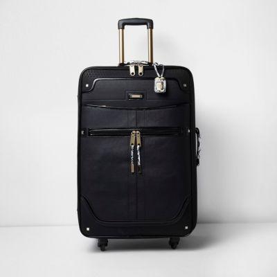 River Island Womens Large Snake Print Handle Suitcase