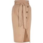 River Island Womens Paperbag Button Front Pencil Skirt