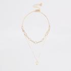 River Island Womens Gold Tone Layered Necklace Multipack