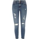 River Island Womens Alannah Relaxed Ripped Skinny Jeans