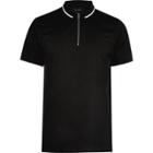 River Island Mens Zip Placket Polo Shirt