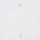 River Island Womens Silver Tone Diamante Circle Chain Necklace