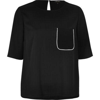 River Island Womens Chest Pocket T-shirt