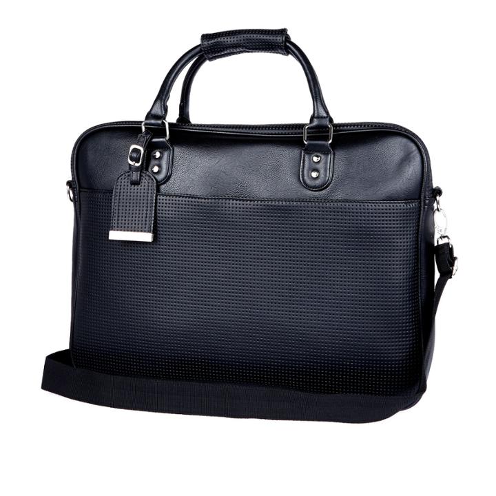 River Island Mensblack Perforated Workbag