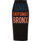River Island Womens '1996 Bronx' Jersey Pencil Skirt