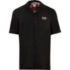 River Island Mens Printed Back Revere Short Sleeve Shirt