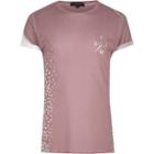 River Island Menspink Fragmented Geo Print T-shirt