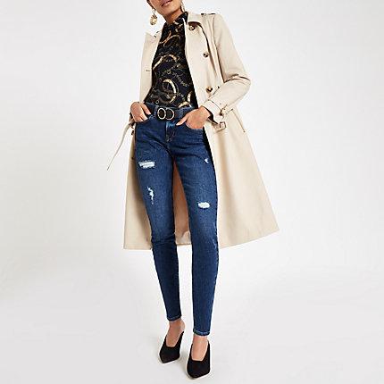 River Island Womens Alannah Mid Rise Skinny Jeans