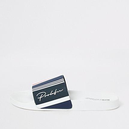 River Island Mens 'prolific' Stripe Sliders