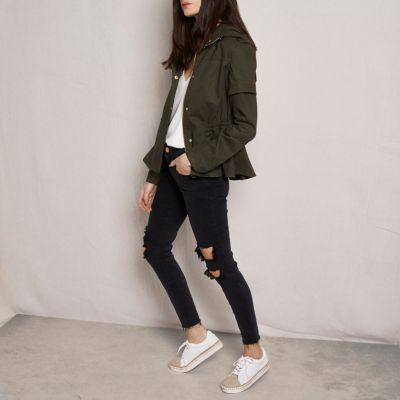 River Island Womens Ri Studio Cropped Utility Jacket