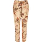 River Island Womens Floral Print Soft Tapered Pants