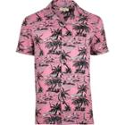 River Island Mens Tropical Print Short Sleeve Shirt