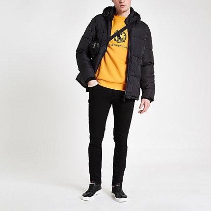 River Island Mens Slim Fit Embroidered Sweatshirt